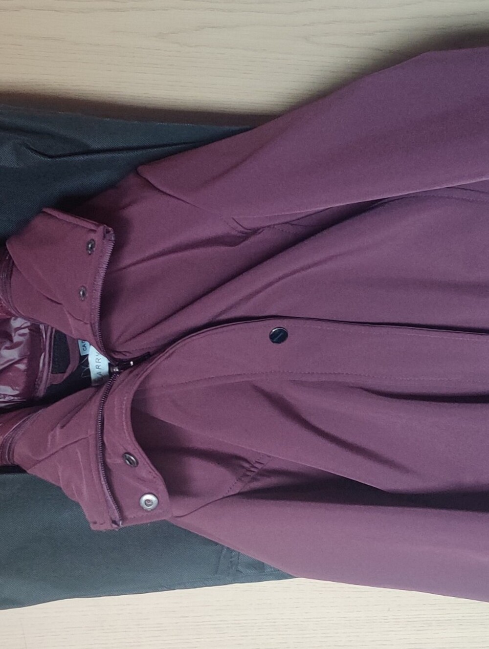 Larry Levine Women's Plum Trench Coat